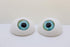 45mm Domed Puppet Eyes with Cabachon Iris - AQUA - FurriFingers